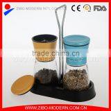 2pc Colored Metal Lid Salt and Pepper Mill Set thumbnail-2