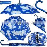 Straight Promotional Umbrella With Blue Sky Fabric thumbnail-1