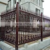Horizontal aluminum picket fence for decoration house and garden