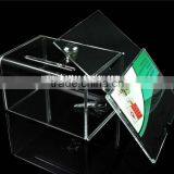 Wholesale Acrylic Donation Box With Lock thumbnail-3