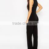2016 Wholesale Cheap Side Lacing Sleeveless Slim Jumpsuit Playsuit for Women thumbnail-5