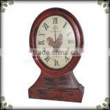 Vintage Wooden Red Table Clock thumbnail-1