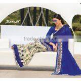 Blue Georgette Traditional Designer Saree For All thumbnail-1