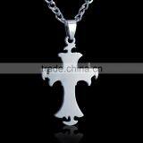 New Fashion Stainless Steel Man Cross Stainless Necklace thumbnail-2