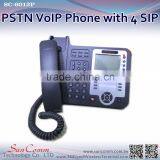 SC-6012P With 4 SIP Line Both VoIP and PSTN Networking PSTN IP Phone thumbnail-5