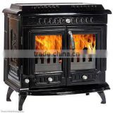 classical ceramic stoves, freestanding fireplace, double door room heating stove
