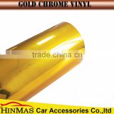 black hinmas mirror chrome gold car wrap vinyl with air free