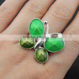 Young Lady Favorite Drip Process Alloy Varied Smart Butterfly Rings thumbnail-5