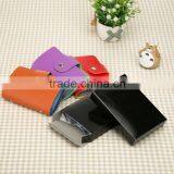 Fashion Business Credit Card Holder Bags PU Leather Strap Buckle Bank Card Bag thumbnail-4