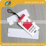 Logo Printable Rfid Uhf Card With Alien H3 Chip,cheap Rfid Pvc Smart Hang Tag for Tracking Garment