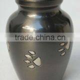 Brass Pet Cremation Urn Paw Design