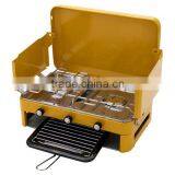 Garden Party Backyard Party Outdoor Portable Gas Double Burner BBQ Grill Stove thumbnail-1