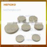 0.5 10 15 20 30 60 90 Microns Porosity Sintered Stainless Steel Filter Disc thumbnail-2