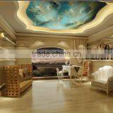 Antique Blue Distressed Interior 3d Rendering Design With Panel Wall, Whole Set Interior Design Service thumbnail-6