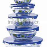 Wholesales Glass Bowl With Decal Cheaper Glassware thumbnail-1