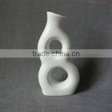 Japanese Mini Ceramic Paiting Vase Colored White Stoneware Bud Vase thumbnail-6