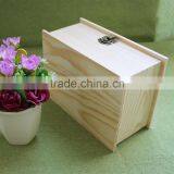 Chinese Stabilized Plain Wood Keepsake Box Wood Hope Chest Wooden Storage Memories Box With Book Shape thumbnail-5