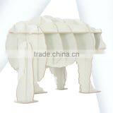 Bear Puzzle Table,Creative Animal Furniture,MDF DIY Assembled Bear Table For Fashion Living Room,Wooden Animal Furniture thumbnail-3