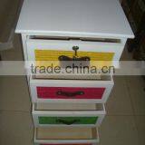 Wooden Cabinet With 3drawers/colorful Wooden Storage Cabinet/wooden Chest thumbnail-3