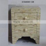 Bone Inlay Interior Furniture in Natural White Finish Patterns Can be Customized thumbnail-1