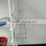 Kitchen Metal Basket Dipaly Rack Vegatable and Friuit Storage Trolley thumbnail-5