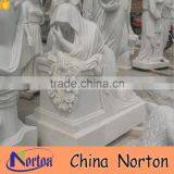 Cheap marble unique cemetery headstones with angel wings NTGT-442A