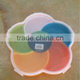 5 Compartments Plastic Snack Box Dessert Plate Food and Candy Storage Box thumbnail-5