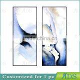 Hand Painted Blue Oil Painting On Canvas thumbnail-2