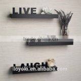 Laminate 'Live, Love, Laugh' Inspirational Wall Shelves Set of 3 Wall Decor Floating Shelf thumbnail-1