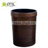 Plastic Trash Bin, Plastic Trash Bin With Wood Grain , Decorative Trash Bin thumbnail-6