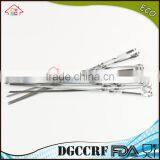 NBRSC 15 Inch 10PCS Stainless Steel BBQ UTENSIL Skewers Barbeque Kabob Needle Fork thumbnail-1