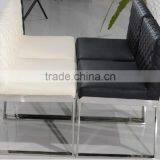 B8020 Cheap pu Cushion Stainless Steel Cafe Dining Chair thumbnail-4