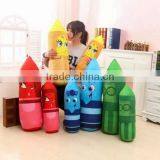 New Products Funny Long Crayon Bolster Cushion Custom Shaped Head Rest Neck Support Long Body Pillow Made in China