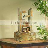 Zigzag Natural Slate Lighted Table Fountain thumbnail-3