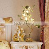 Noble Elegant Italian Style Green Porcelain Floral Nightstand Table Reading Lamp BF12-04284a thumbnail-1