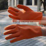 NMSAFETY Cotton Interlock Coated Orange PVC Safety Wrok Glove/anti-oil Gloves thumbnail-1