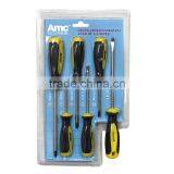 6PC Screwdriver Set With Double Color Tpr Handle(21040 Set Screwdriver, Magnetizing, Hand Tools)
