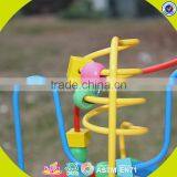 2017 Wholesale Wooden Cubic Wire Bead Children Wooden Cubic Wire Bead Colorful Wooden Cubic Wire Bead W11B060 thumbnail-2