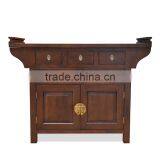 Buffet Console Oriental Japan Natural Teak Wood Furniture, Handmade Buffet Teak Wood Japan thumbnail-3