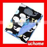 UCHOME 2016 Hot Sell Super Soft Plush And Microplush Baby Swaddle Blanket thumbnail-2