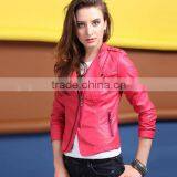 Leather Jacket Women 2015 Spring Women Leather Clothing Outerwear Jackets and Coats Ladies Leather Coat thumbnail-4