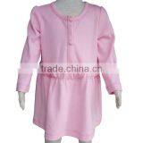 Comfortable Long Sleeve Pink Nighty Dress Sex Products Sexy Baby Image Baby Clothes With Lovely Ruffle Baby Child Clothes thumbnail-1