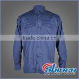 Two Tone Functional 100% Cotton Fire Protection Shirt for Uniform thumbnail-1