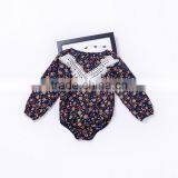 Infant Babies Cotton Tassel Jumpsuits Long Sleeve Floral Romper thumbnail-1