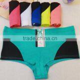 Color Block With Applique Wholesale Hot Teen Gilrs Panties Stock Active Women Boxer Underwear thumbnail-3