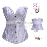 Women White Steel Boned Corselet For Women Body Shaper thumbnail-1