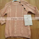 High Quality Baby Girls Sweater Design With Shoulder Woode Button(BKNB5564) thumbnail-1