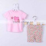 High Quality Sweet Kids Clothing Suit Manufacturers Wholesale Children's Boutique Softly Baby Cloting Tops+pant thumbnail-1