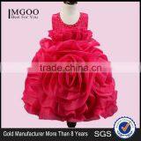 Hot Sale Little Girl Flower Shape Party Dress Lace Princess Kids Dress One Piece Prom Dress With Low MOQ thumbnail-1