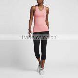 MGOO High Quality U Neck Blank Dri Fit Tank Top Mesh Fabric Comfortable Womans Gym Singlet thumbnail-4
